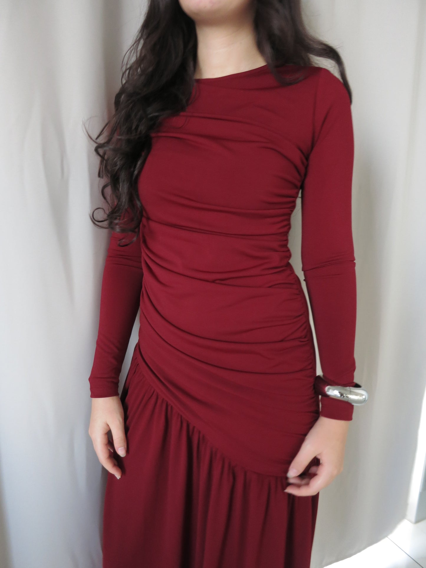 BURGUNDY RED AZURE DRESS NO.2